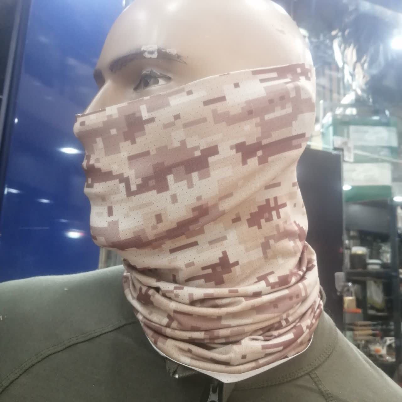 اسکارف طرح تاکتیکال دیجیتال خاکی