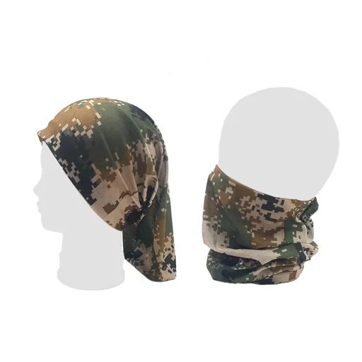 اسکارف طرح تاکتیکال دیجیتال سبز