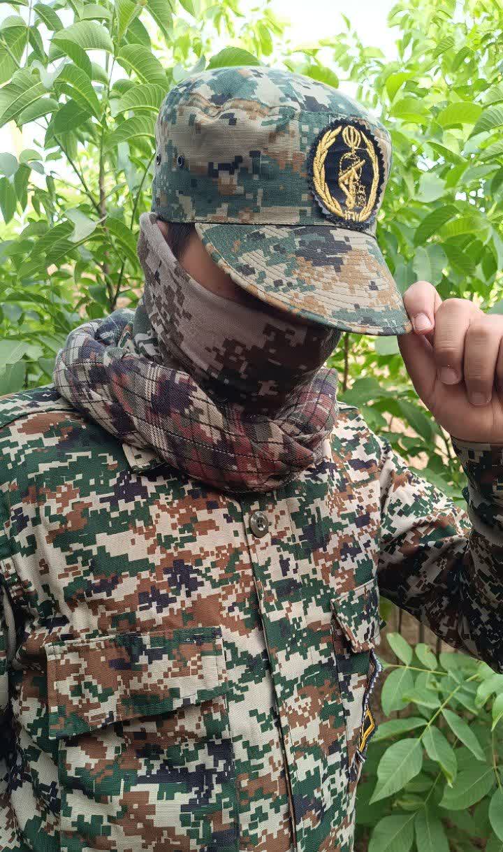 شماق تاکتیکال چفیه دیجیتالی سبز