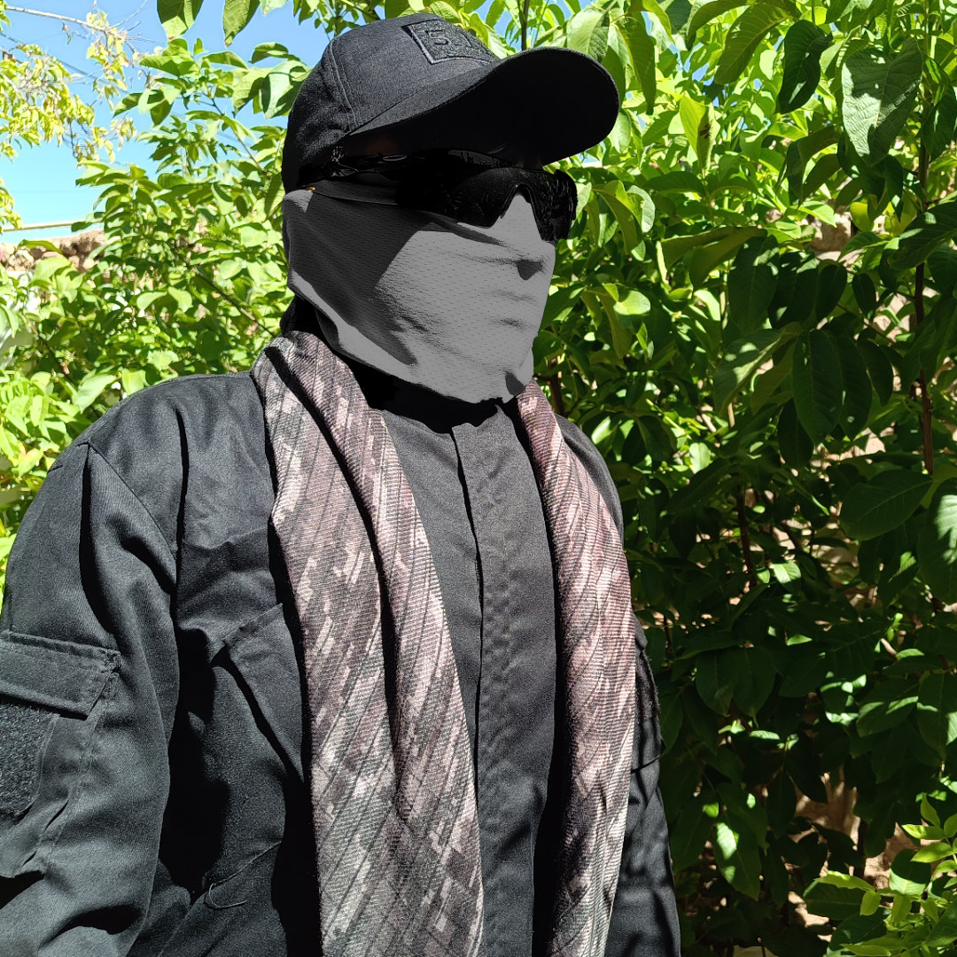 شماق تاکتیکال چفیه دیجیتالی سیاه